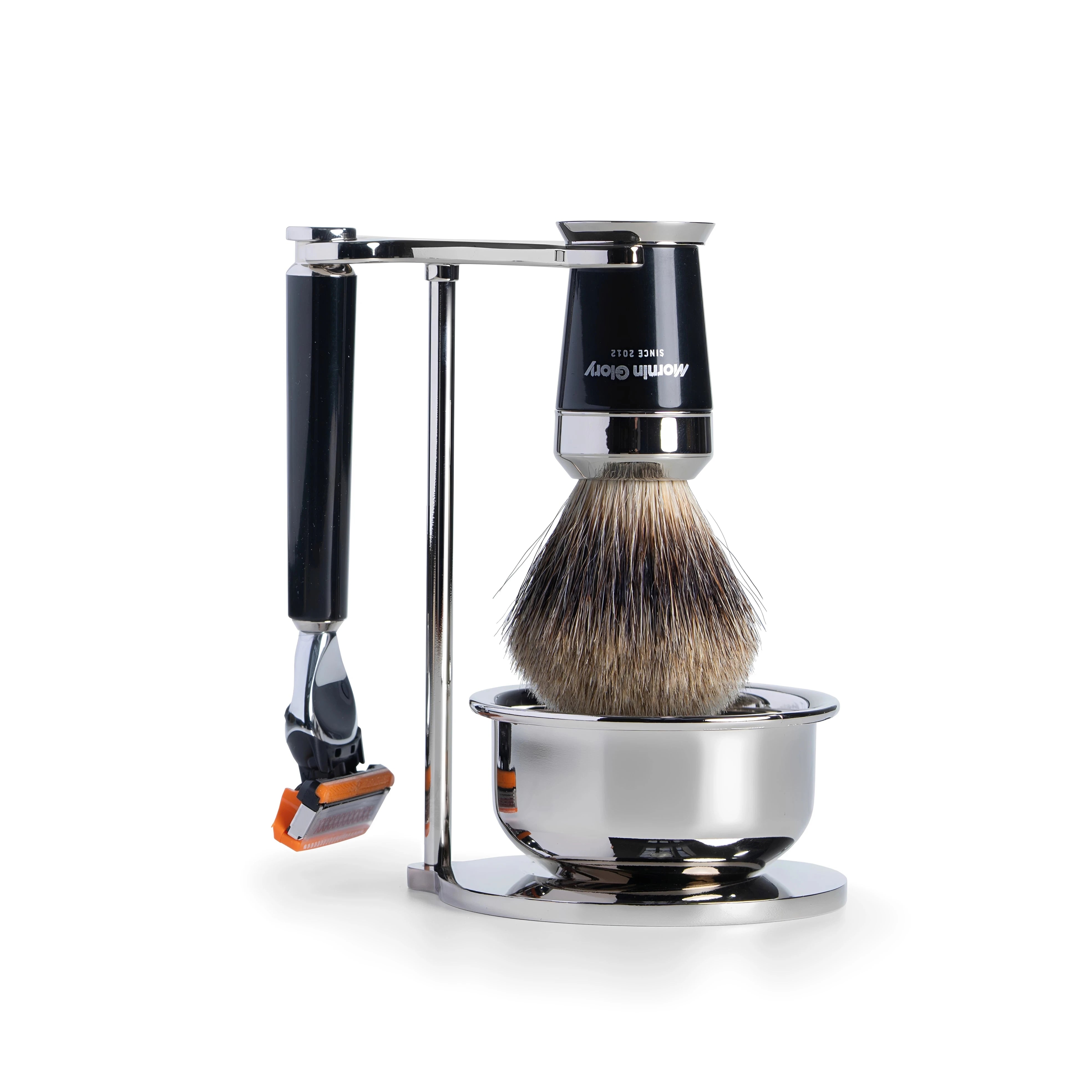 Platinum Ständer mit Schale für Rasierer & Rasierpinsel