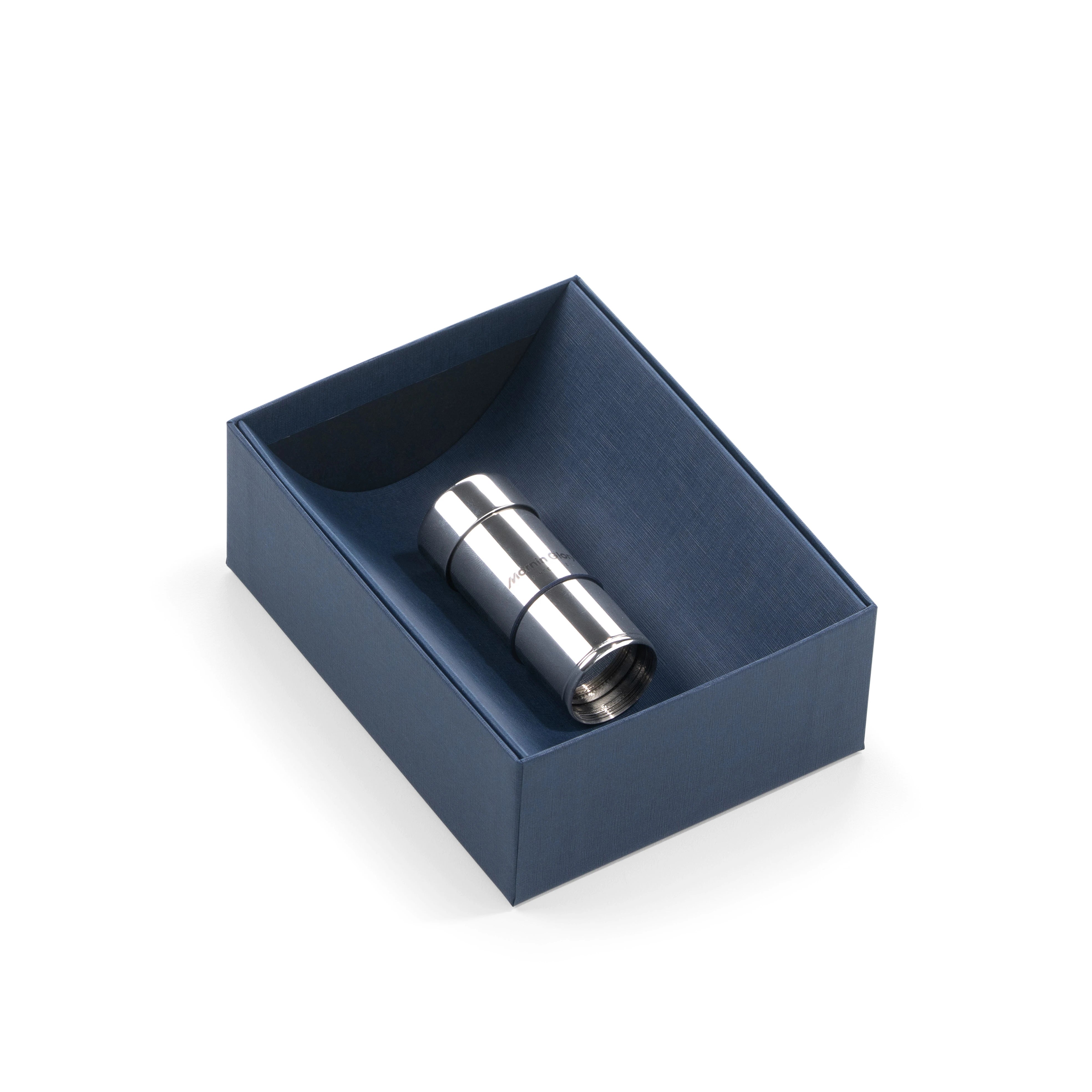 Platinum Zweiteiliger Reiserasierpinsel aus verchromtem Metall