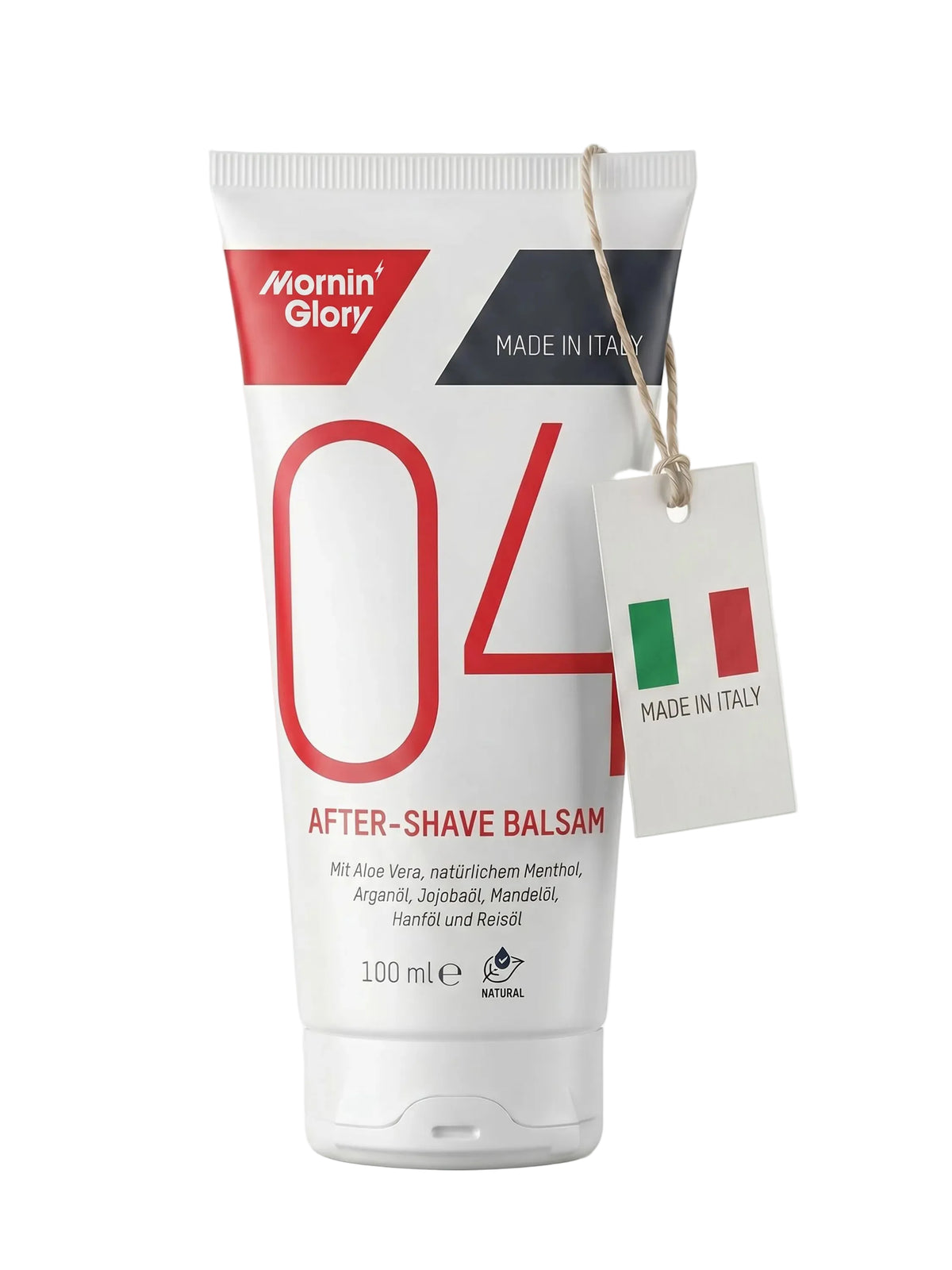 Mornin' Glory After-Shave Balsam mit Aloe Vera und Arganöl zur Beruhigung der Haut nach der Rasur