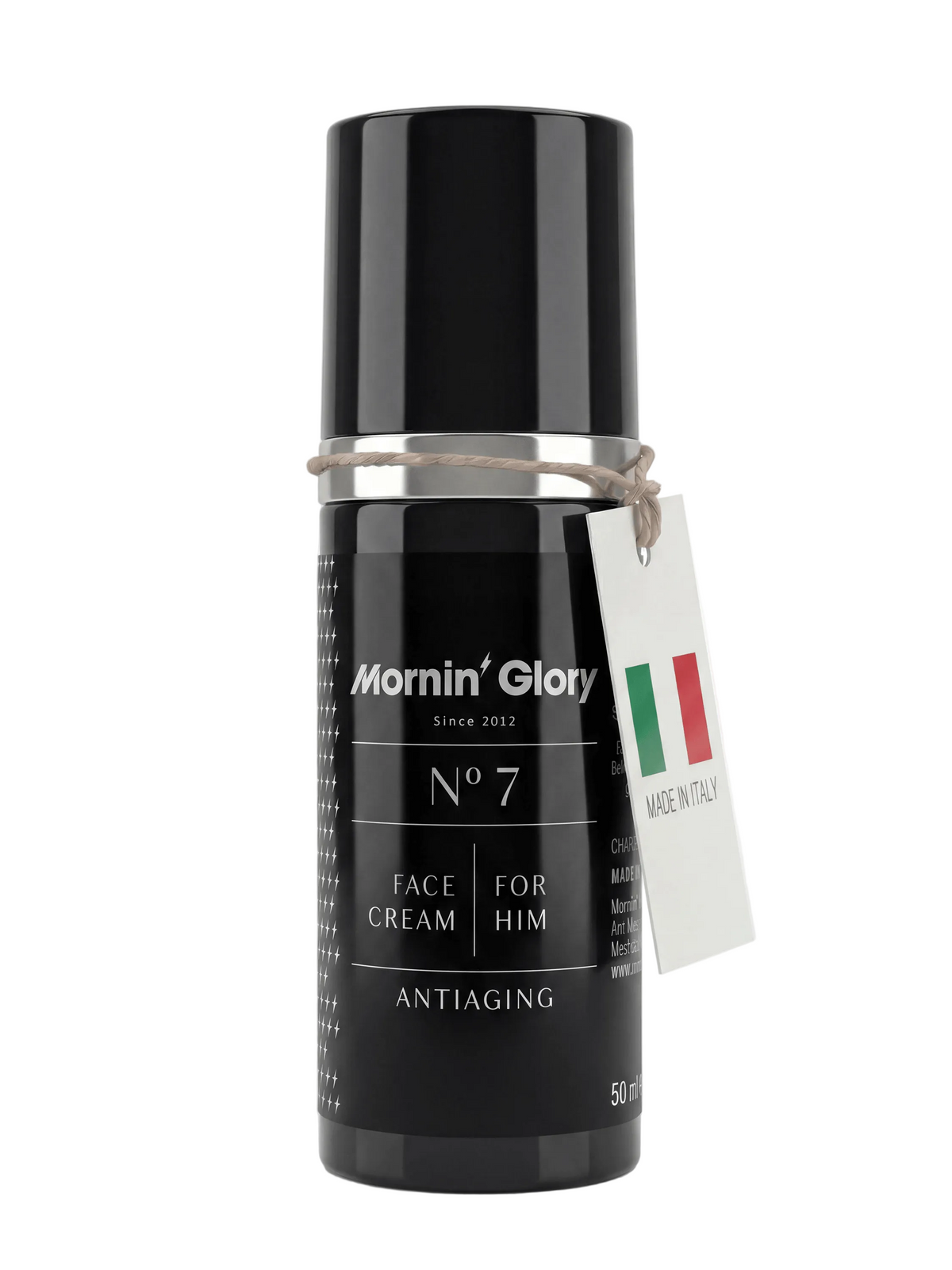 Mornin' Glory No. 7 Face Cream for Him Antiaging Gesichtscreme in hochwertiger 50-ml-Pumpflasche mit Verpackung
