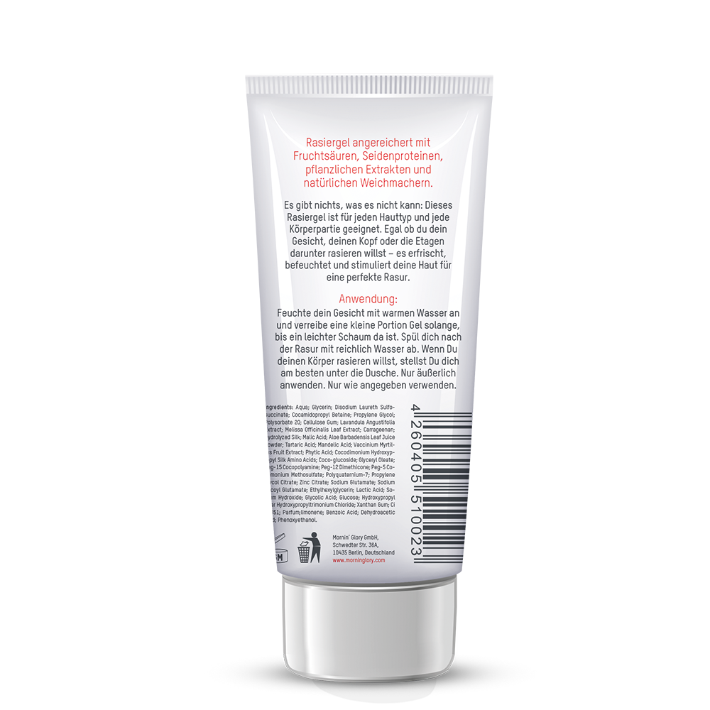 Mornin Glory Rasiergel für sanfte Rasur