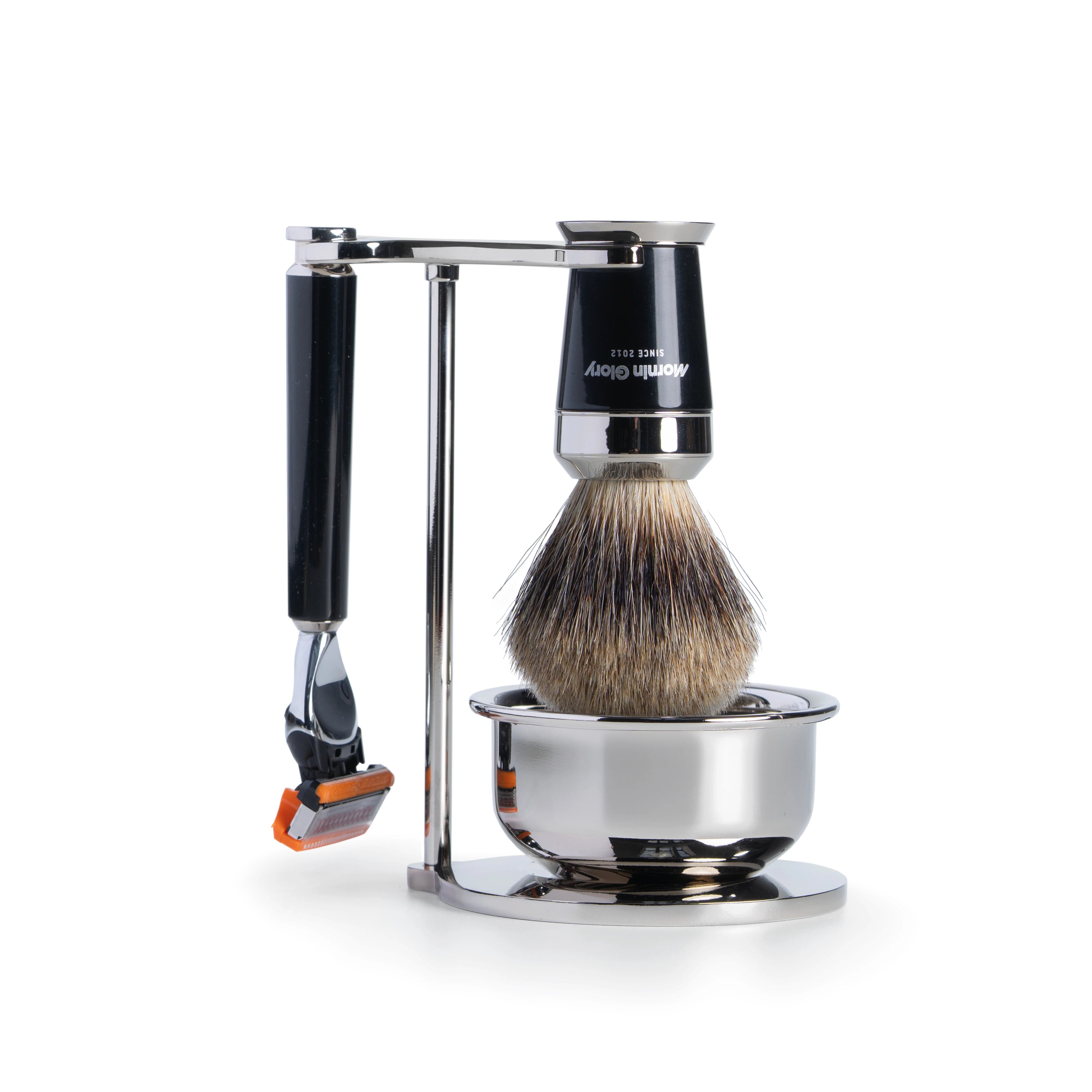 Premium Ständer mit Schale für Rasierer & Rasierpinsel